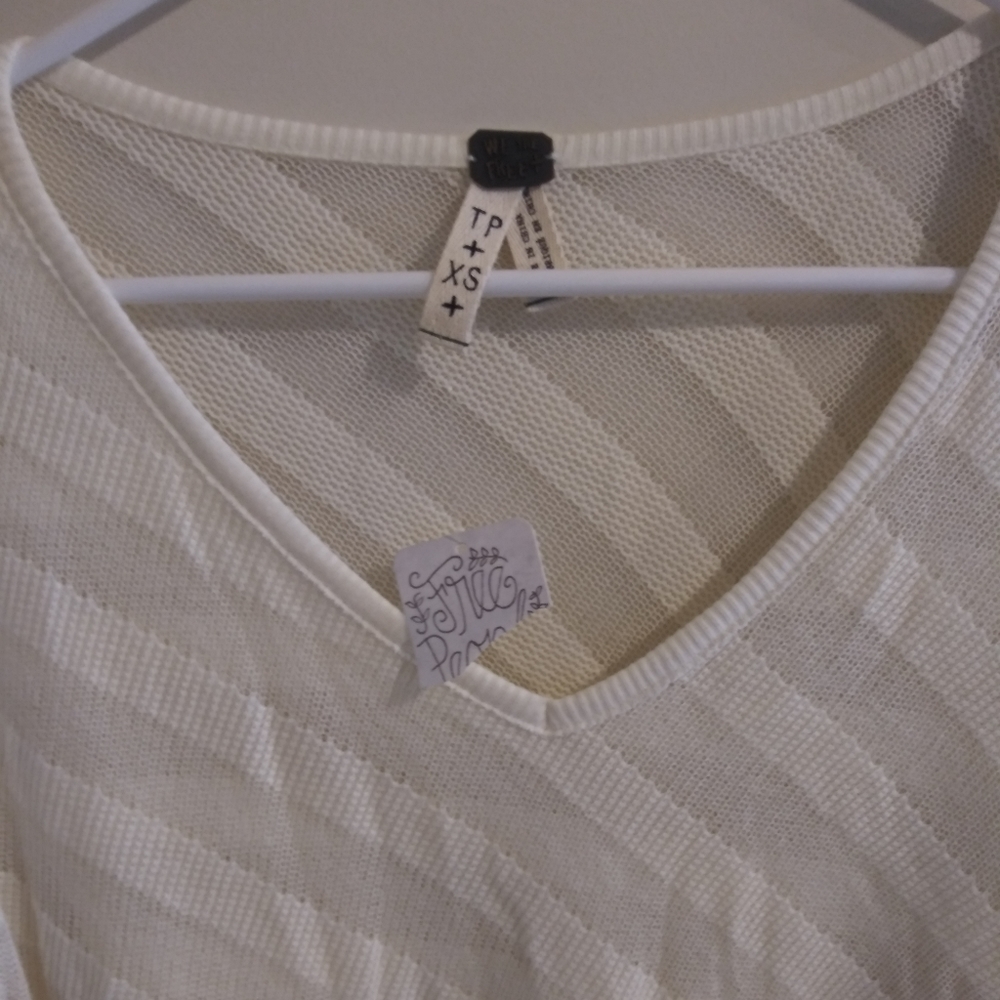 NWT Free People Ivory Crossover Tunic, Size XS